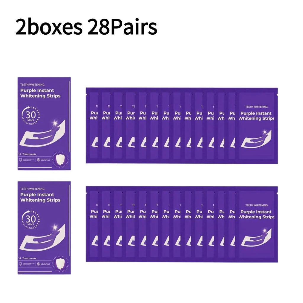 V34 Purple Teeth Whitening Strips