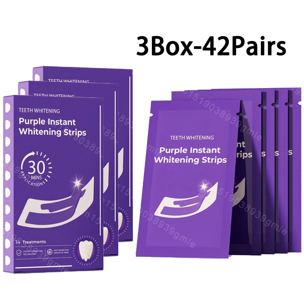 Purple Teeth Whitening Strips